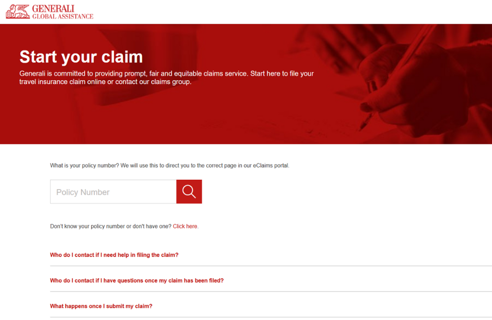 Filing a Claim with Generali Travel Insurance