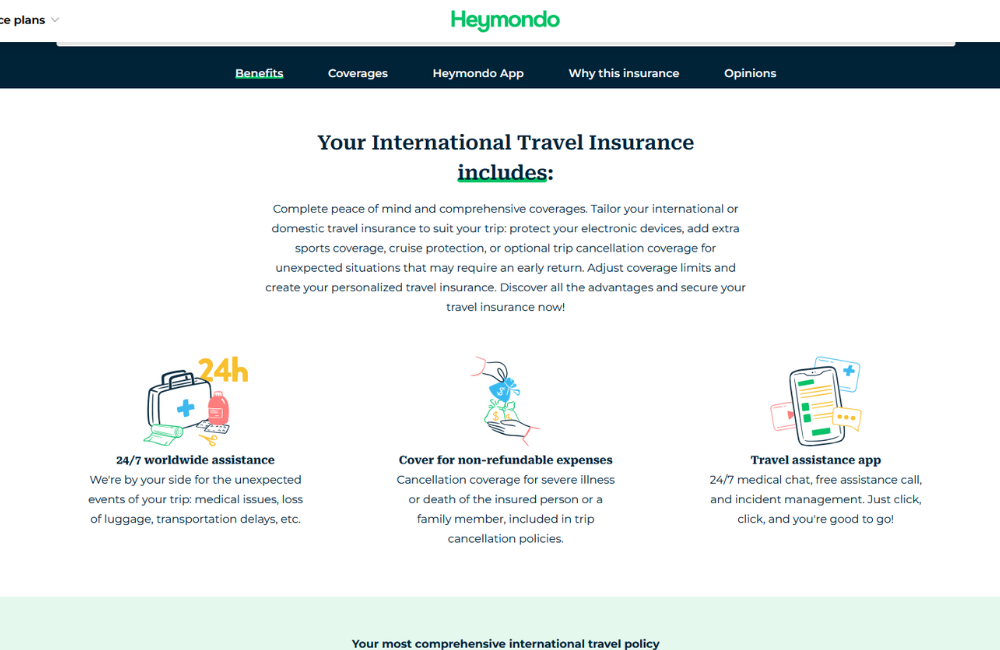 What's Included in Heymondo Insurance Policies